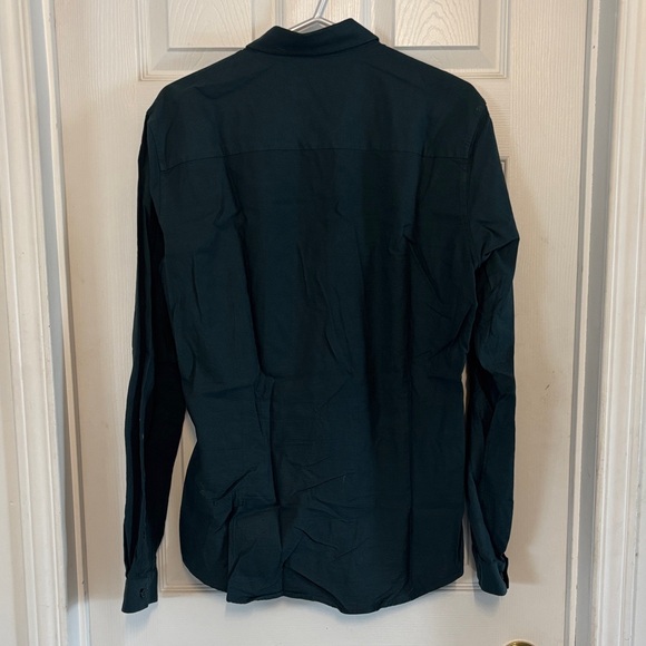 Topman Deep Teal Long Sleeve Shirt - Picture 5 of 5